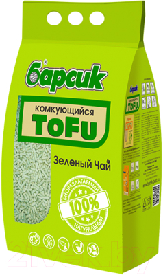 Наполнитель для туалета Барсик Tofu Зеленый Чай / 92087 - фото