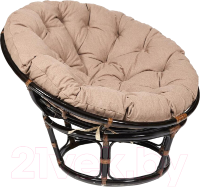 Кресло садовое Garden Story Папасан / Р110СС (бежевый/коньячный) - фото