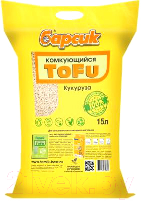 Наполнитель для туалета Барсик Tofu Кукурузный / 92088 - фото