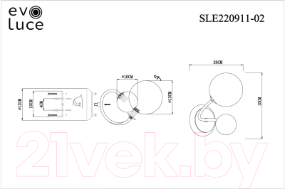 Бра Evoluce Formae SLE220911-02