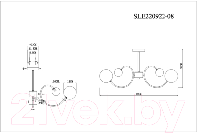Люстра Evoluce Formae SLE220912-08
