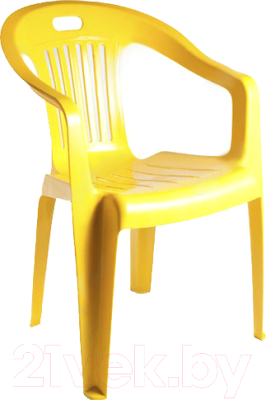 Стул пластиковый Стандарт Пластик Групп Комфорт-1 (желтый) - фото