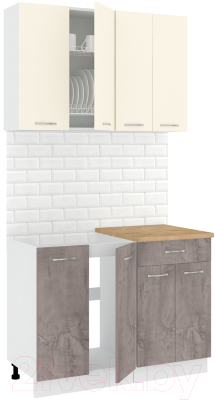Готовая кухня Кортекс-мебель Корнелия Лира-лайт 1.1м - фото