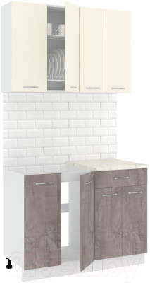 Готовая кухня Кортекс-мебель Корнелия Лира-лайт 1.1м - фото