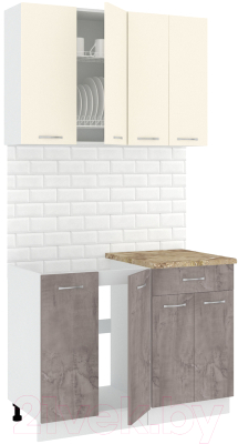 Готовая кухня Кортекс-мебель Корнелия Лира-лайт 1.1м - фото