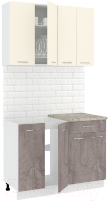 Готовая кухня Кортекс-мебель Корнелия Лира-лайт 1.1м - фото