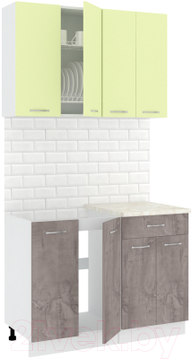 Готовая кухня Кортекс-мебель Корнелия Лира-лайт 1.1м - фото