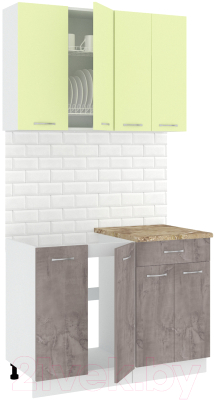 Готовая кухня Кортекс-мебель Корнелия Лира-лайт 1.1м - фото