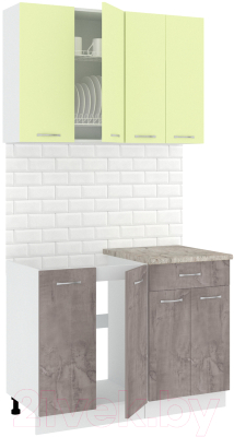 Готовая кухня Кортекс-мебель Корнелия Лира-лайт 1.1м - фото