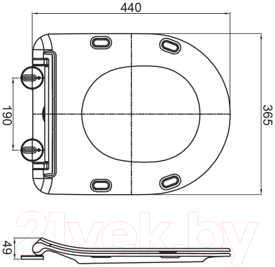 Сиденье для унитаза Cezares CZR-2316-SC