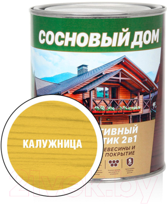 Защитно-декоративный состав Сосновый дом Калужница