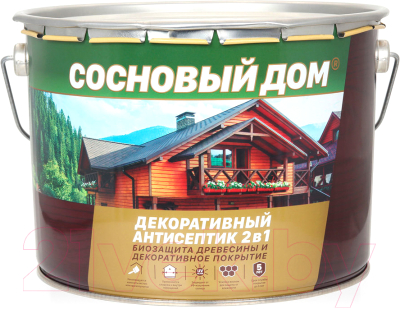 Защитно-декоративный состав Сосновый дом Орегон - фото