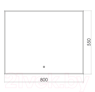 Зеркало Toppus Silk 80x60 / 2911.002