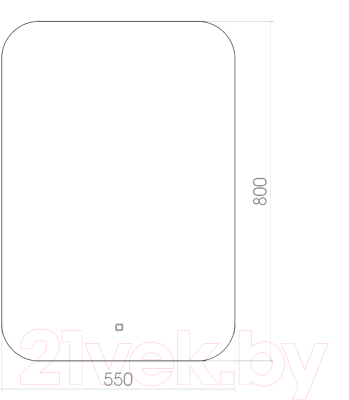 Зеркало Toppus Satin 55x80 / 2911.003