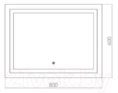 Зеркало Doratiz Адель 80x60 / 2711.906