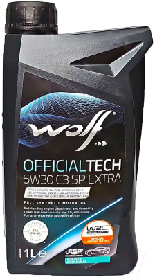 Моторное масло WOLF OfficialTech 5W30 SP Extra / 65648/1 - фото