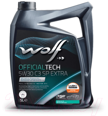 Моторное масло WOLF OfficialTech 5W30 SP Extra / 65648/5 - фото