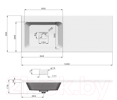 Умывальник Misty Камила 120 L