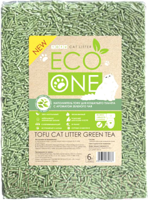 Наполнитель для туалета Eco One Тофу с ароматом зеленого чая - фото