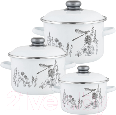 Набор кастрюль Appetite Flora-2 1KB191M - фото