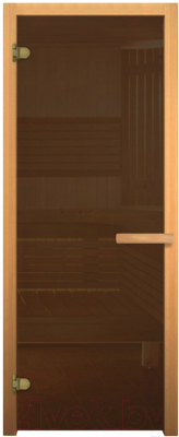Стеклянная дверь для бани/сауны Doorwood 190x70 GB - фото