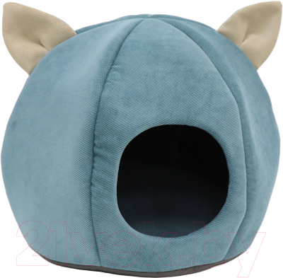 Домик для животных Кот и Пёс Котик / Д35-П (бирюзовый) - фото