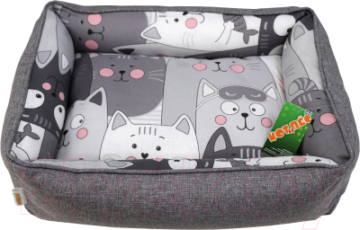 Лежанка для животных Кот и Пёс Анфиса №1 / Л5039МХб-С