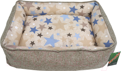Лежанка для животных Кот и Пёс Анфиса №1 / Л5039МХб-С (бежевый)