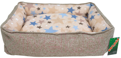Лежанка для животных Кот и Пёс Анфиса №1 / Л5039МХб-С (бежевый)