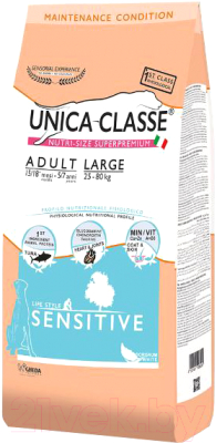 Сухой корм для собак Unica Classe для взрослых собак крупных пород тунец (12кг) - фото