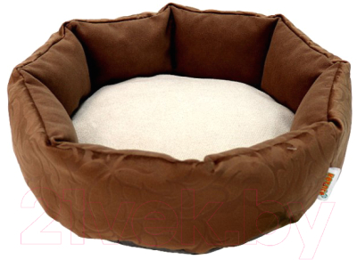 Лежанка для животных Кот и Пёс Нюша №3 / Л5050М-С (коричневый) - фото