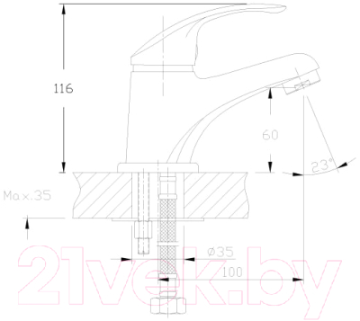 Смеситель Haiba HB1036