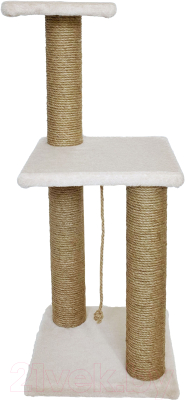 Комплекс для кошек Kogtik Триола с двумя полками / тбд - фото