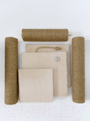 Комплекс для кошек Kogtik Триола с двумя полками / тбд