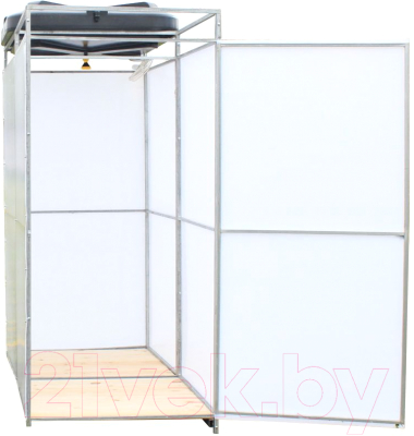 Душ для дачи КомфортПром С тамбуром + бак с подогревом / 10014163 - фото