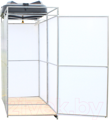 Душ для дачи КомфортПром С тамбуром + бак с подогревом / 10014164 - фото