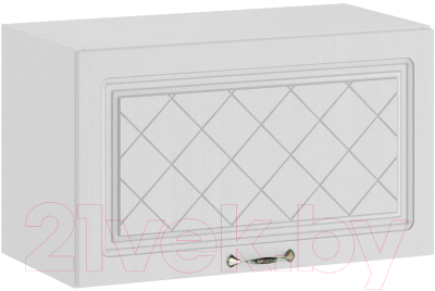 Шкаф навесной для кухни ТриЯ Бьянка 1В6Г (белый/дуб белый) - фото