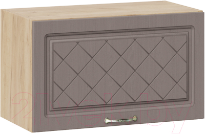 Шкаф навесной для кухни ТриЯ Бьянка 1В6Г (дуб крафт золотой/дуб серый) - фото