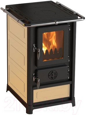 Печь отопительно-варочная MBS Olymp Plus L (кремовый) - фото