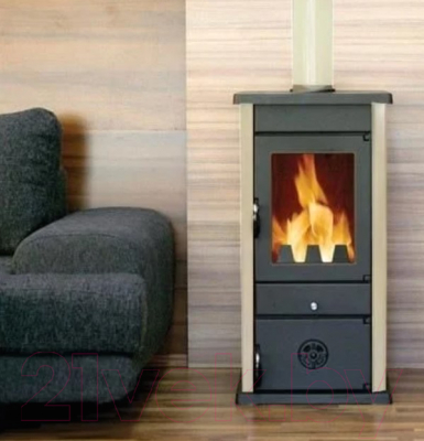 Печь отопительно-варочная MBS Vesta Eco (кремовый)