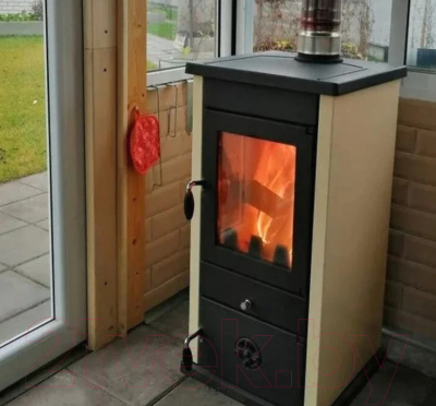 Печь отопительно-варочная MBS Vesta Eco (кремовый)