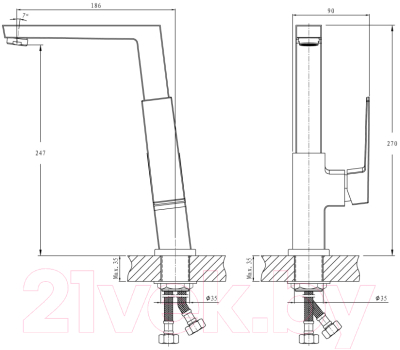 Смеситель Haiba HB70191