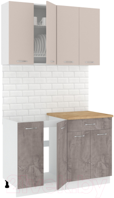 Готовая кухня Кортекс-мебель Корнелия Лира-лайт 1.2м - фото