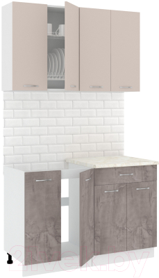 Готовая кухня Кортекс-мебель Корнелия Лира-лайт 1.2м - фото