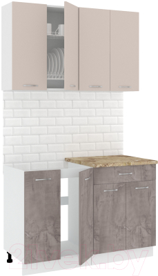 Готовая кухня Кортекс-мебель Корнелия Лира-лайт 1.2м - фото