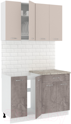 Готовая кухня Кортекс-мебель Корнелия Лира-лайт 1.2м - фото
