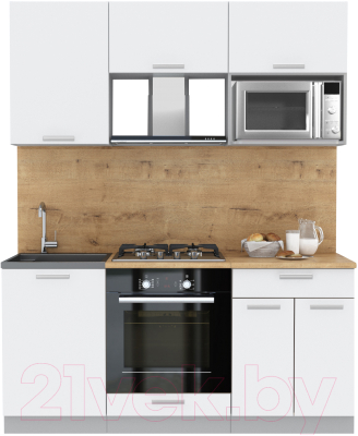 Готовая кухня Интерлиния Мила Лайт 1.7 ВТ - фото