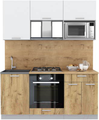 Готовая кухня Интерлиния Мила Лайт 1.7 ВТ - фото