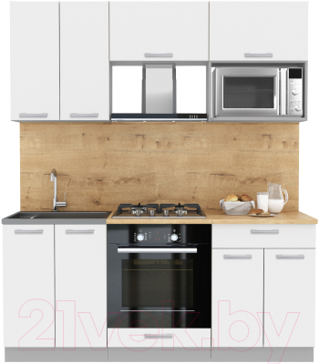 Готовая кухня Интерлиния Мила Лайт 1.8 ВТ - фото