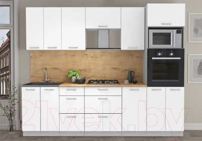 Кухонный гарнитур Интерлиния Мила Лайт 2.6 ВТ